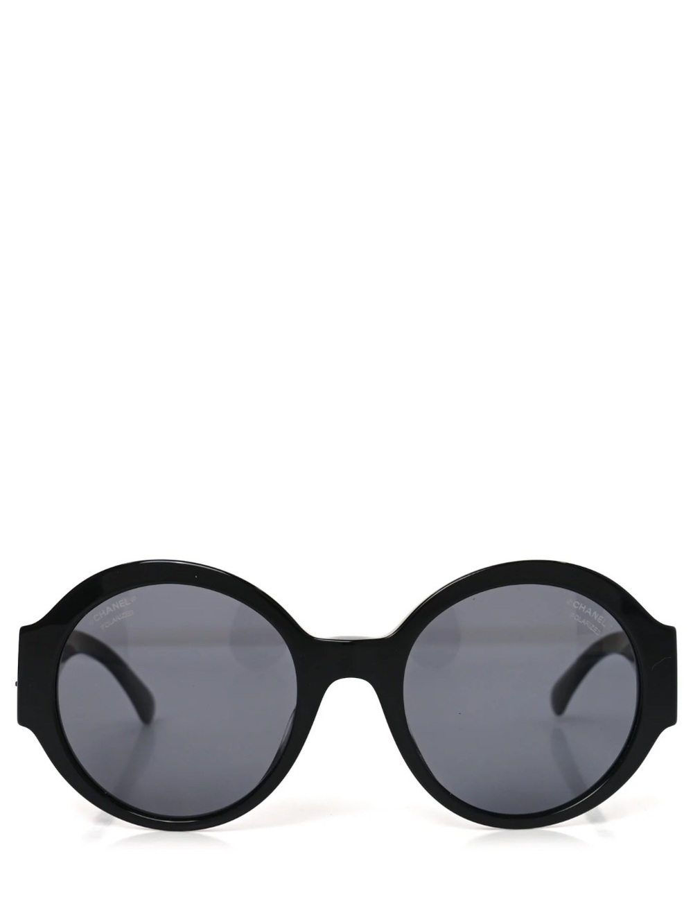 CHANEL Black Round Sunglasses - Picture 2 of 10